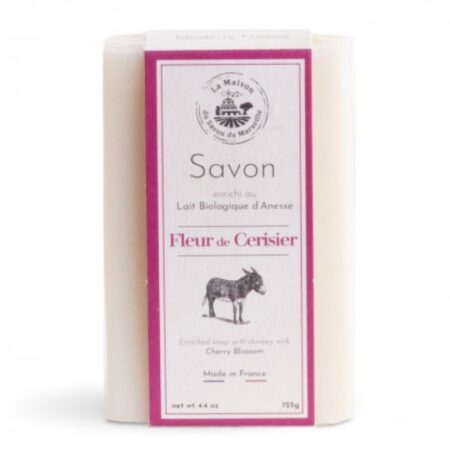 Savon lait d'ânesse, fleur de cerisier