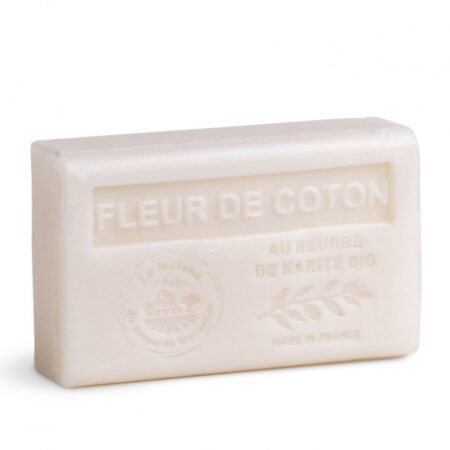 Savon au beurre de karité fleur de coton